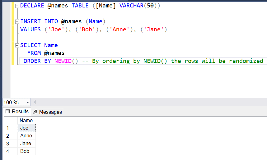 Sql Server Management Studio screenshot