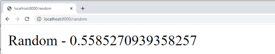 Django Routing - Random number returned to the user.