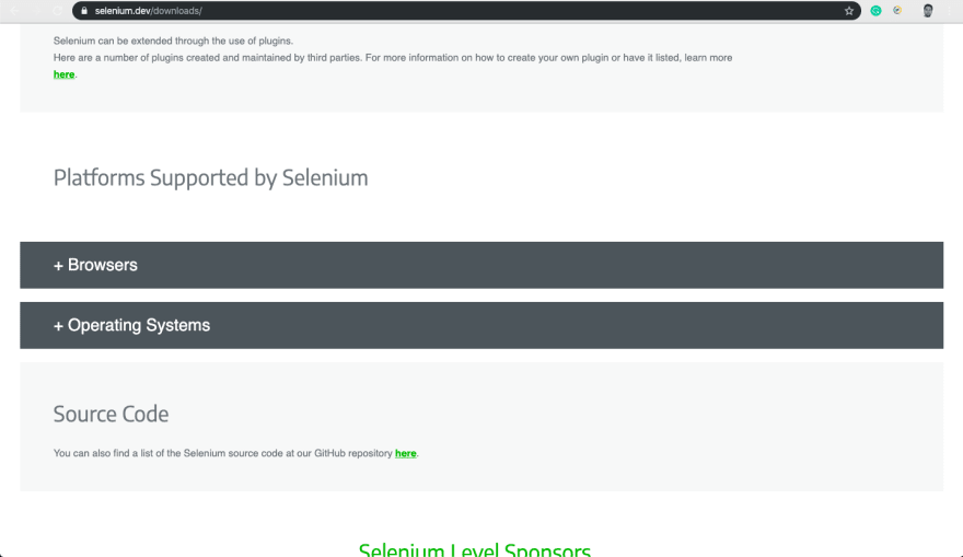 selenium download chromedriver