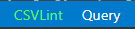 CSV Lint menu