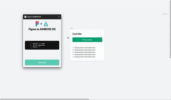 Figma to AMBOSS Design System<br> 