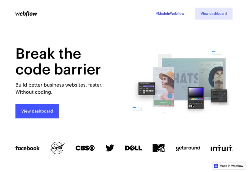 webflow website builder