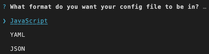Choosing Format