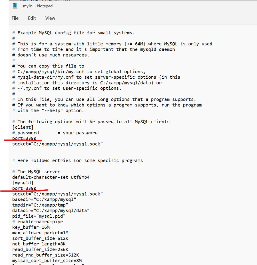 mysql default port