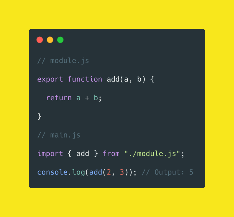 ES Modules and Import / Export Syntax