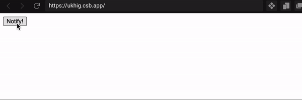 Result notify