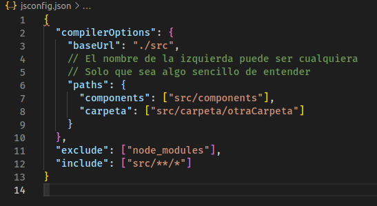 Archivo jsconfig.json