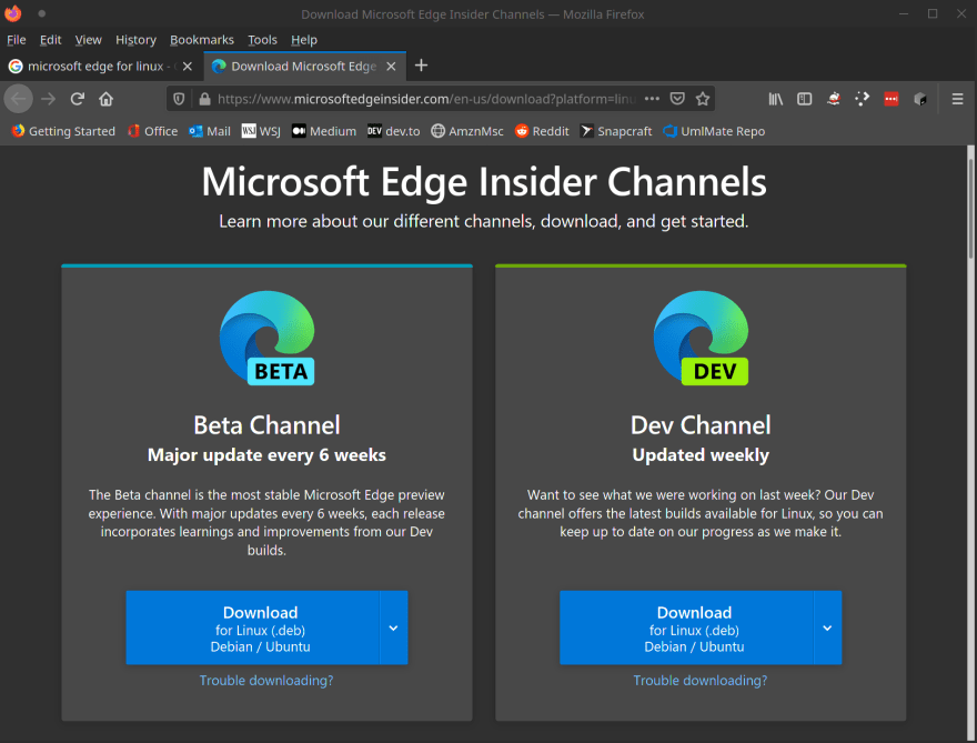 microsoft edge linux now all users