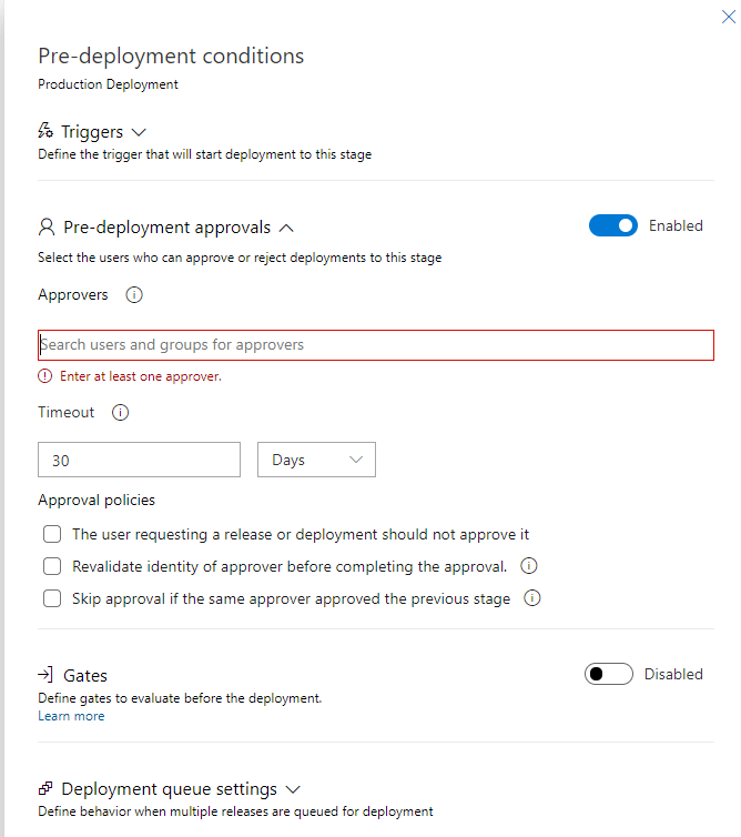 Demonstration of Required Approvers