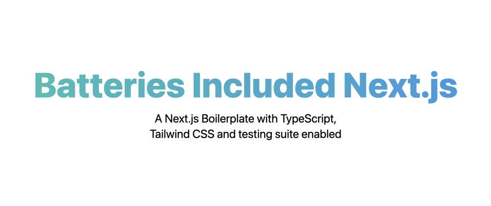 Setting up a Next.js Application with TypeScript, JIT Tailwind CSS and Jest/react-testing-library