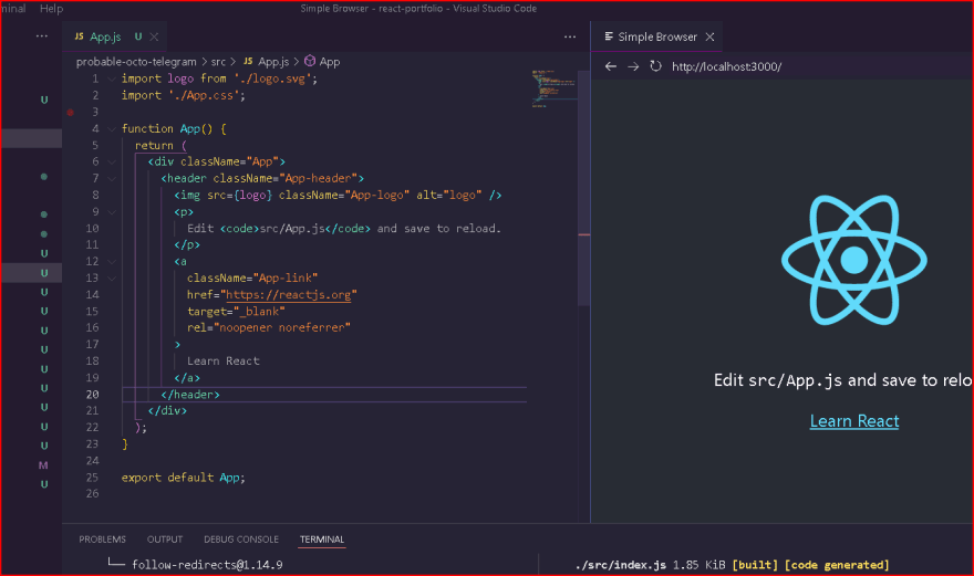 Visual Studio Code User Interface