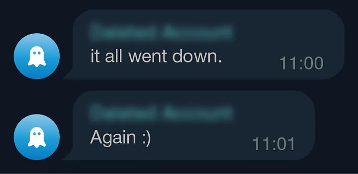 it all went down. Again :)