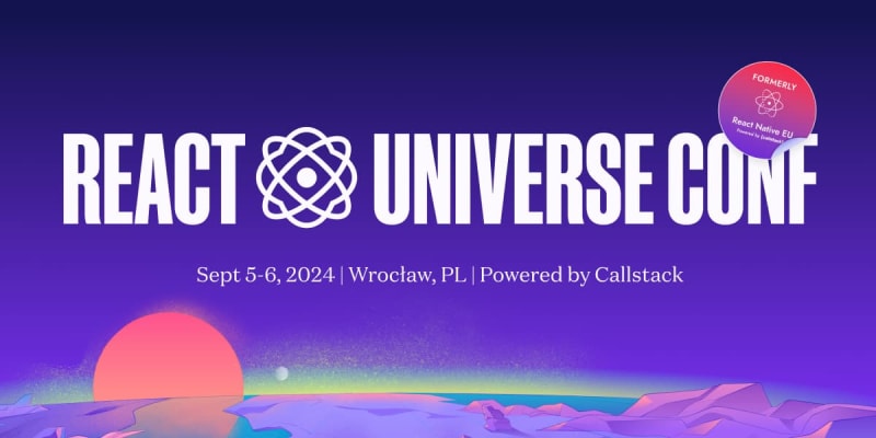 Let's meet at React Universe Conf 2024 