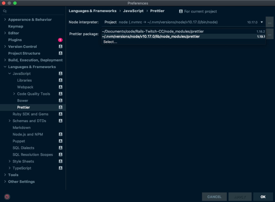 rubymine format code