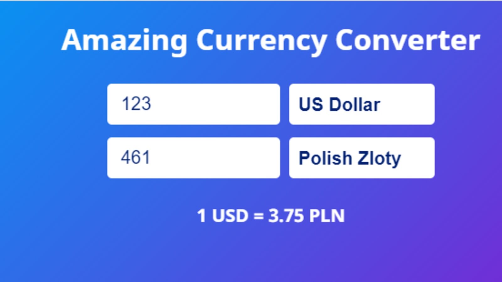 Amazing Currency Converter - DEV Community