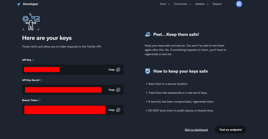 App credentials