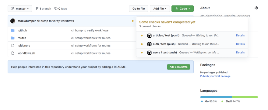 Setting up CI for microservices in monorepo using GitHub Actions