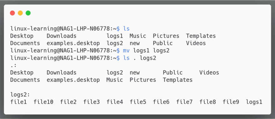 Linux mv directory deals
