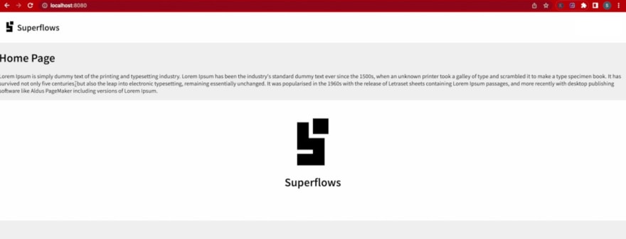 home page content
