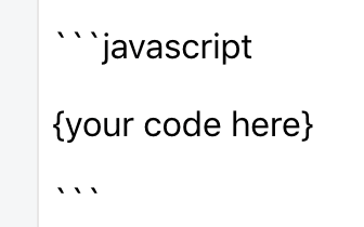 js codeblock example