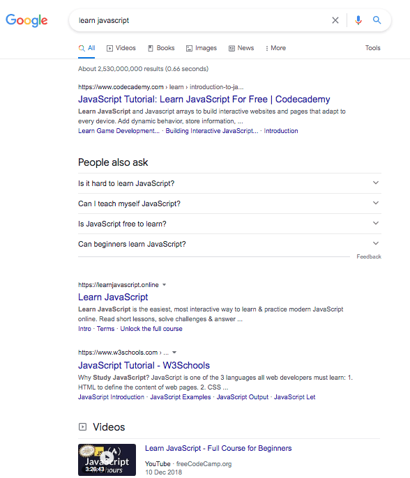 Learn JavaScript