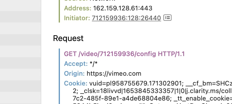 Target url to download Vimeo video using Python