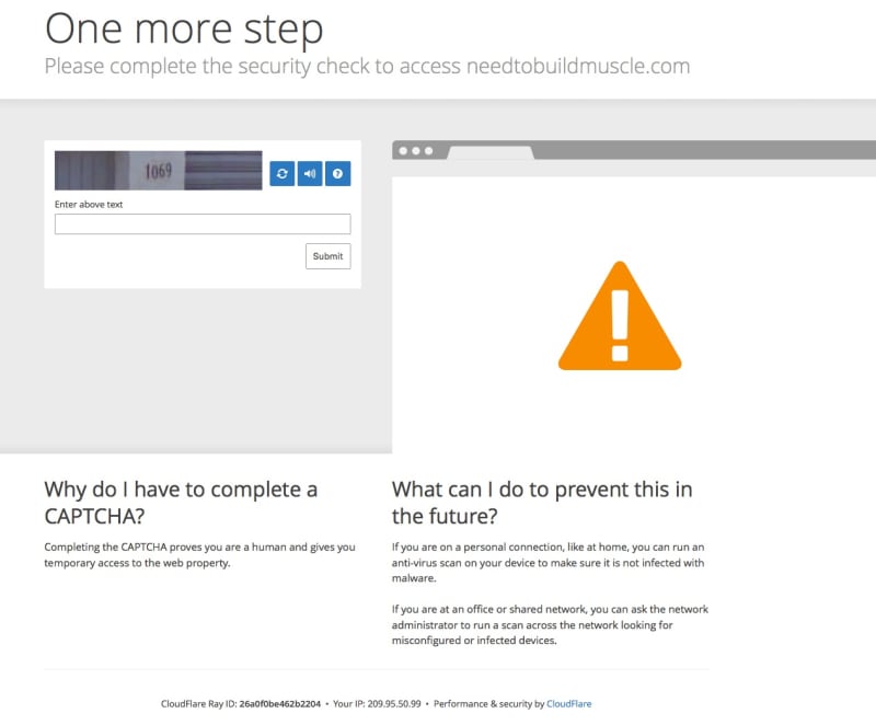 Cloudflare Bot Caught
