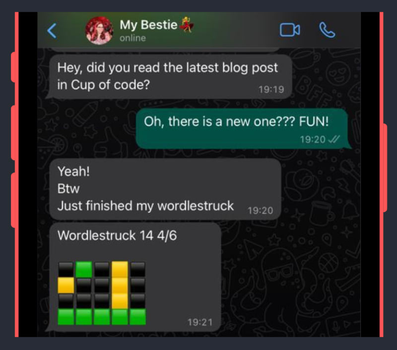 Users want to show off their success and send their friends their game process