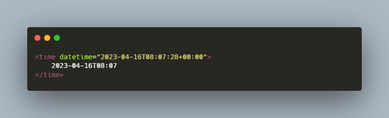 Easy date and time localization with the time HTML element