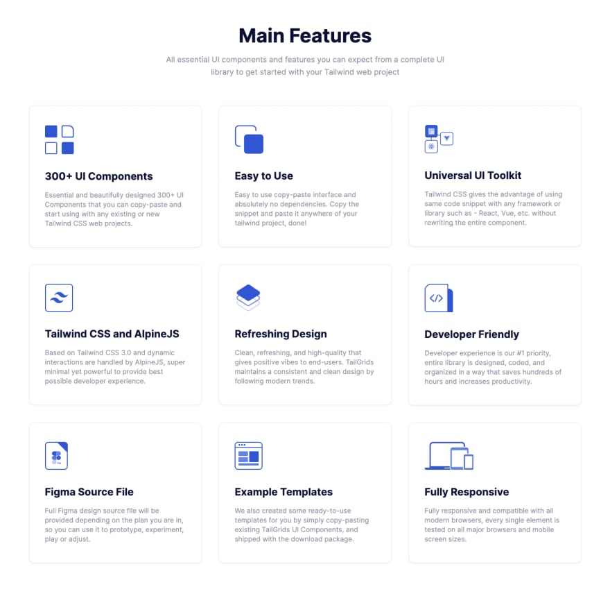 TailGrid Features