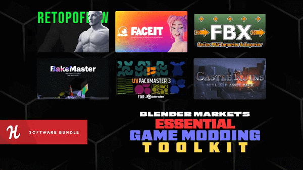 Blender Market's Essential Game Modding Toolkit Bundle