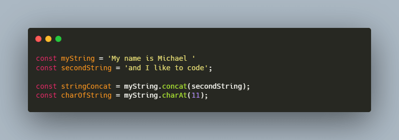 Commonly Used String Methods