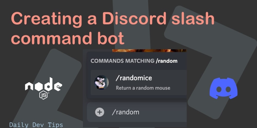 Creating a Discord slash command bot - DEV Community