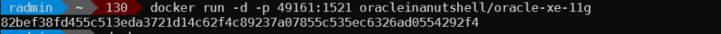 Oracle Database on Docker for Development
