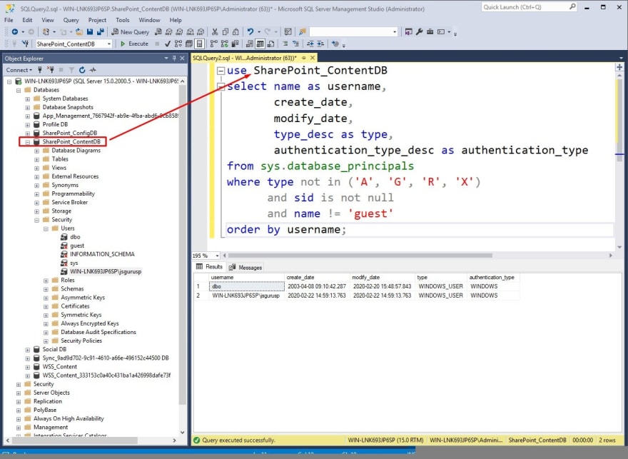 sql server database