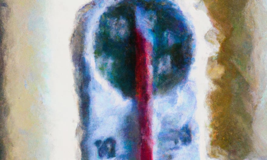 Impressionist painting of a temerature guage by OpenAI