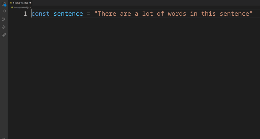 Jump Word Example