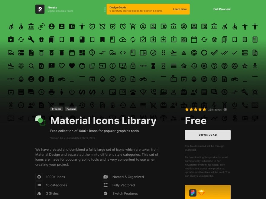 Material Icons Library