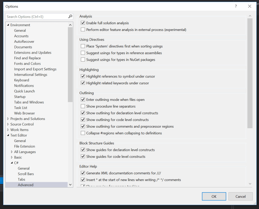 Setting Up Solution Analysis