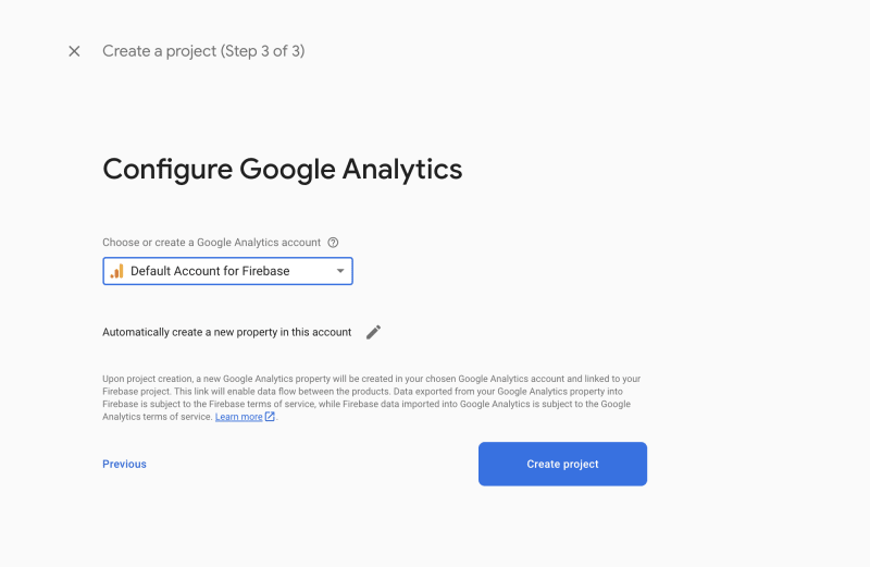 Create Firebase Project 4