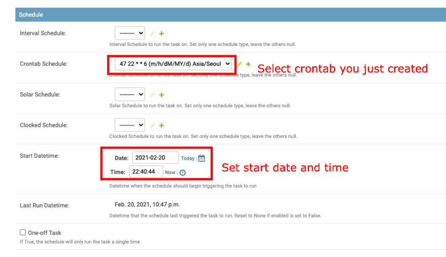 Database Scheduler with celery beat and manage schedule in Django admin