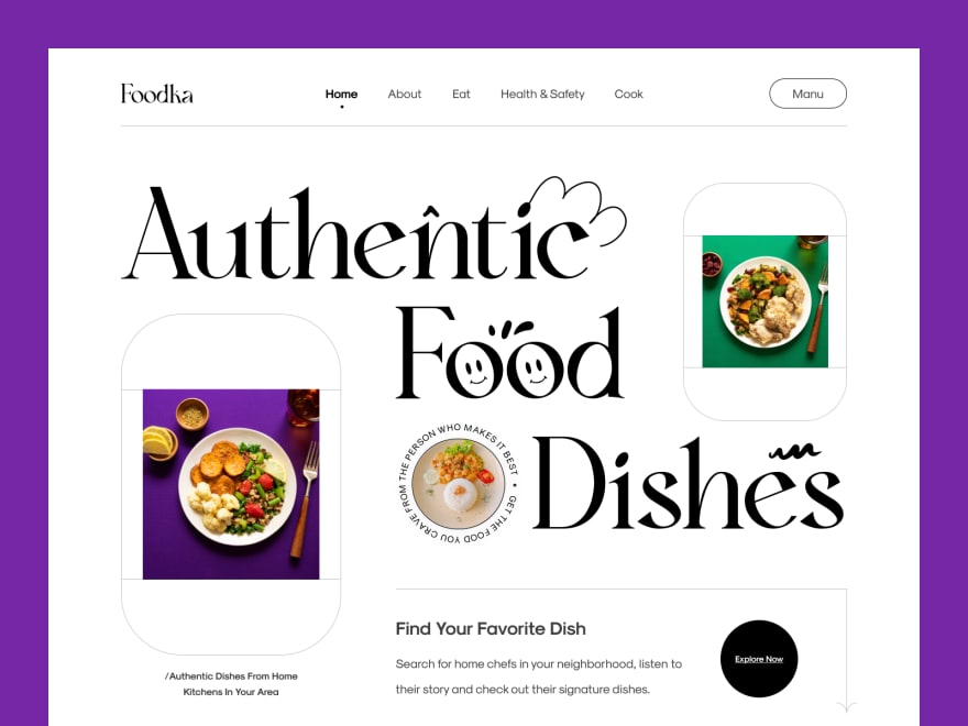 by [Sajon](https://dribbble.com/shots/17227269-Restaurant-Web-Header)