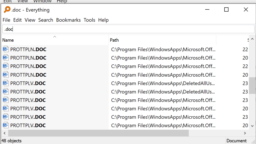 everything search file contents