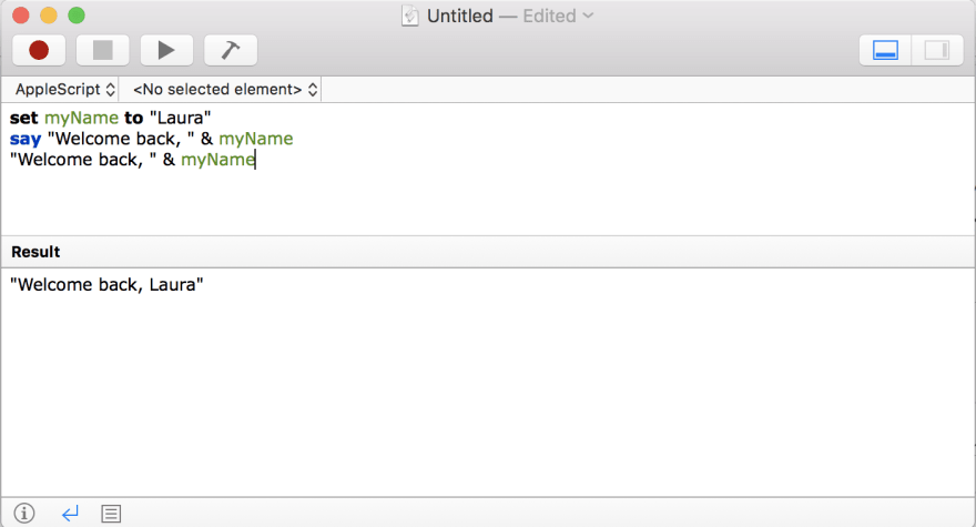 Assigning Variables in AppleScript
