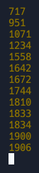 My console output for Part 1