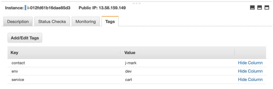 tag editor aws