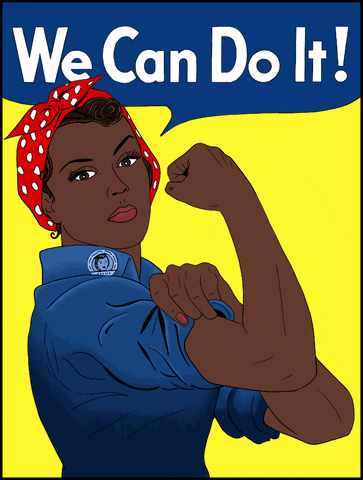 Rosie flexing and saying