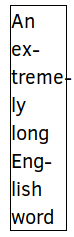 Hyphenation example