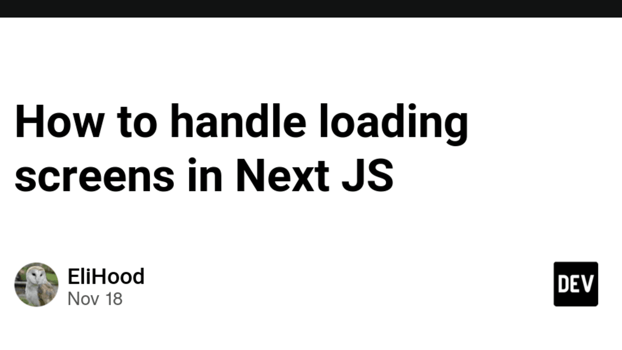 How to Create a Loading Screen for Client-side Fetching in NextJs
