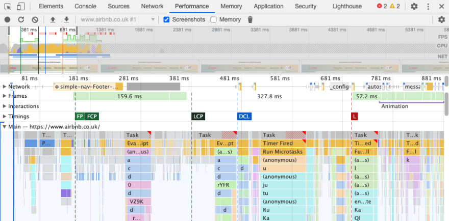 Front-end JavaScript performance